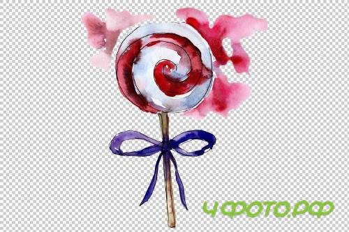 New Year decoration PNG watercolor - 3103176