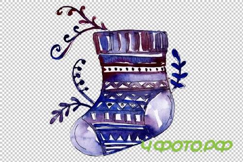 New Year decoration PNG watercolor - 3103176