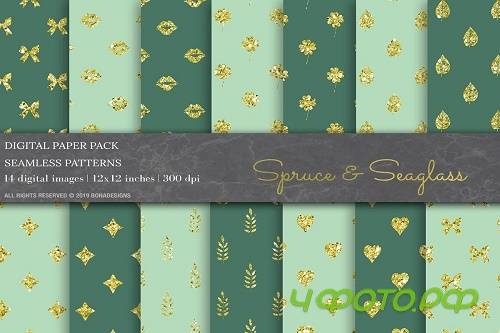 Glitter Geometric Digital Papers - 3799172
