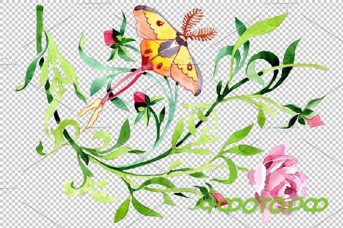 Ornament from a flower plant - 3868379