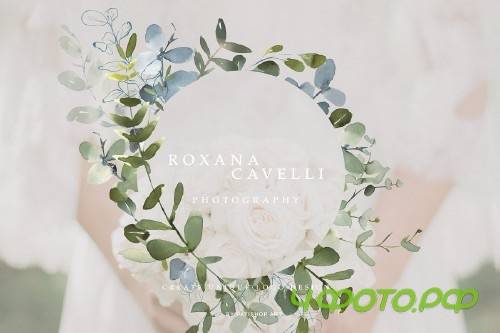 Watercolor Eucalyptus Clipart Set - 3863524