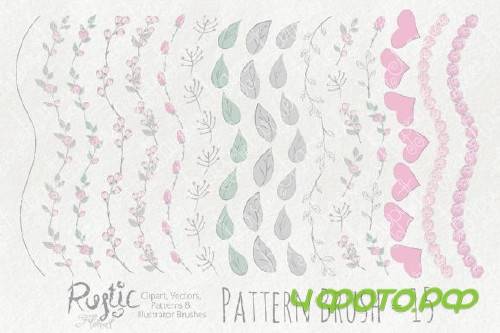 Rustic Floral Graphics Pack Rustic Floral Graphics Pack