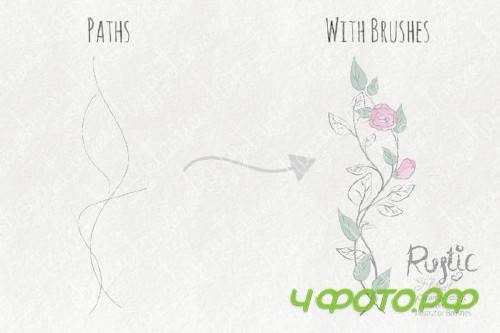Rustic Floral Graphics Pack Rustic Floral Graphics Pack