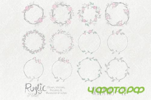 Rustic Floral Graphics Pack Rustic Floral Graphics Pack