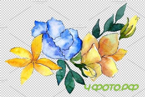 Bouquet Modest smile watercolor PNG - 3900054