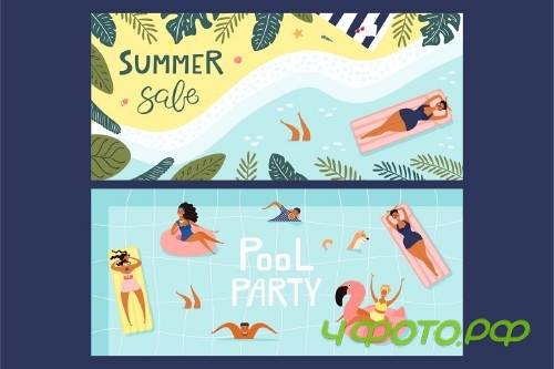 Beach Party, Summer Vector Art - 3761848