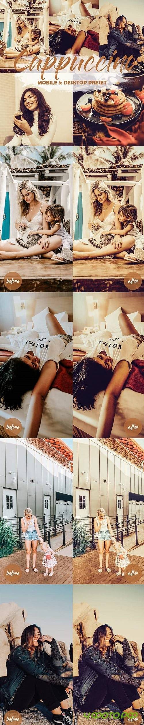 4 Mobile and Desktop Lightroom Presets Cappuccino - 23851385