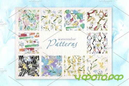 Lilies White Watercolor png - 3903767