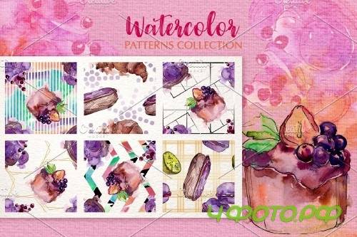 Dessert Operetta watercolor png - 3904824