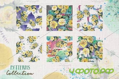 Bouquet with yellow flowers - 3903937