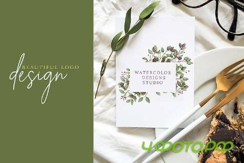 Watercolor Forest Leaves high res png - 284914