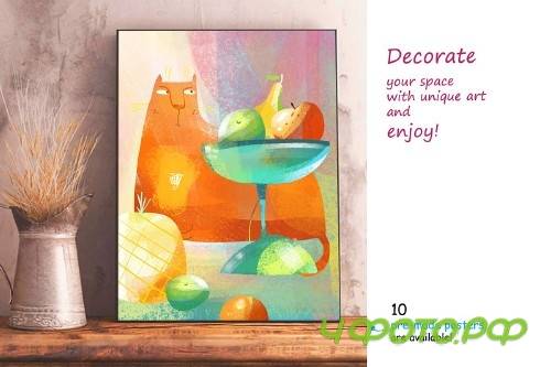 Still Life with Cat - poster creator - 3917565