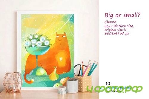 Still Life with Cat - poster creator - 3917565