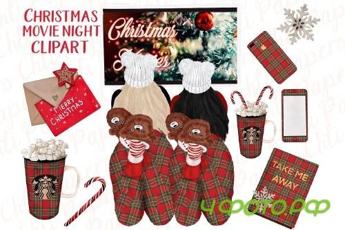 Christmas Girls ,Christmas clipart - 3934216