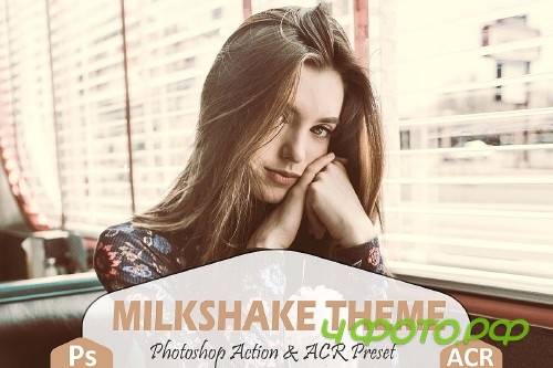 Milkshake Photoshop Action And ACR Presets, Peachy Ps preset - 289046