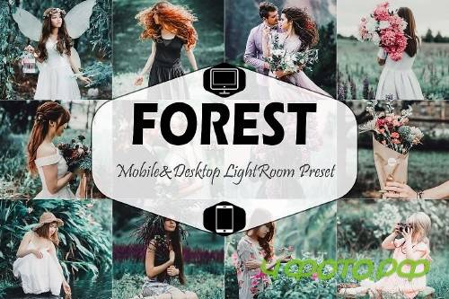 Forest Mobile & Desktop Lightroom Presets, Dark Green LR - 289084
