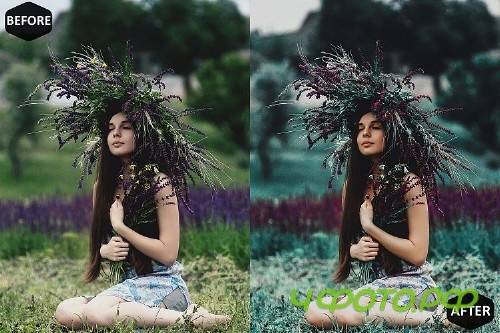 Forest Mobile & Desktop Lightroom Presets, Dark Green LR - 289084