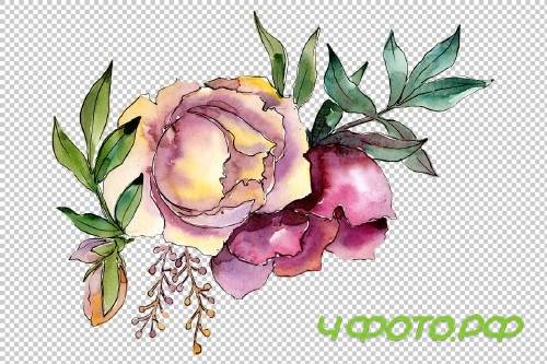 Bouquet Tender dreams watercolor png - 3950957