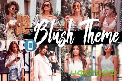 5 Blush Mobile Lightroom Presets, wonderland pink Adobe LR - 292469