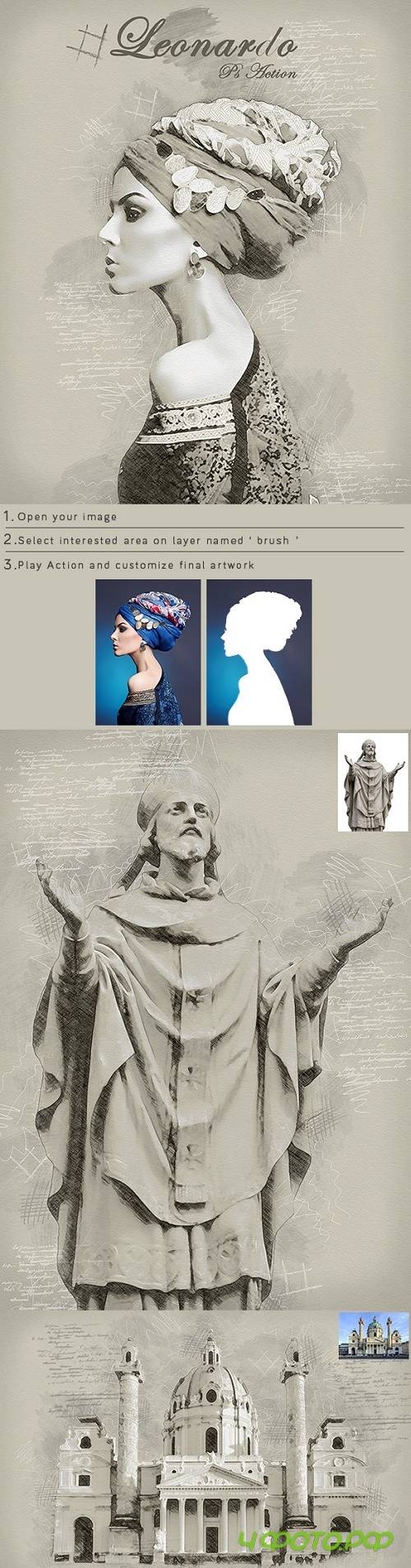Leonardo Photoshop Action - 24159352