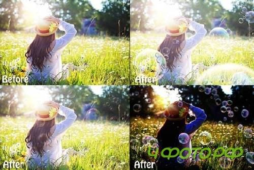 375 Bubbles Photo Overlays
