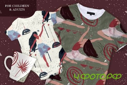 Ballet. Abstract Graphic Bundle - 3988994