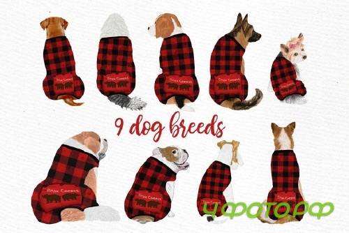 Dogs Clipart, Baby Clipart, Christmas - 3989050
