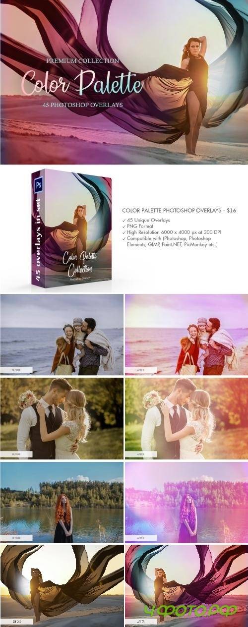 Color Palette Photoshop Overlays - 3889321
