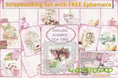 Scrapbooking Kit with FREE CLipart and Ephemera - 301810