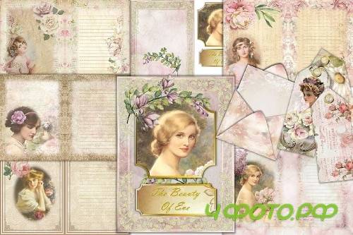 Journaling Kit with FREE Ephemera JPEG and PNG commercialuse - 273902