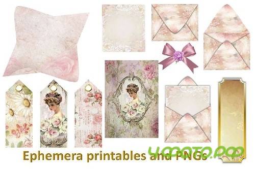 Journaling Kit with FREE Ephemera JPEG and PNG commercialuse - 273902