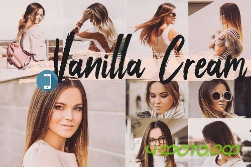 5 Vanilla Cream Mobile Lightroom Presets - 304637