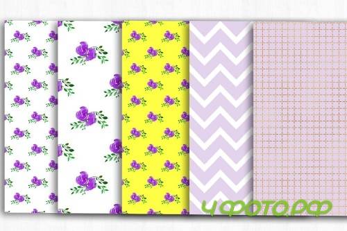 Floral Digital Papers Shabby Chic - 3999887