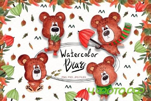 Watercolor Bears Collection - 4020230
