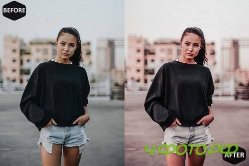 Pink Coral Photoshop Actions And ACR Presets, Peach modern - 311654