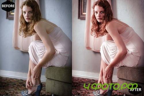 Pink Coral Photoshop Actions And ACR Presets, Peach modern - 311654
