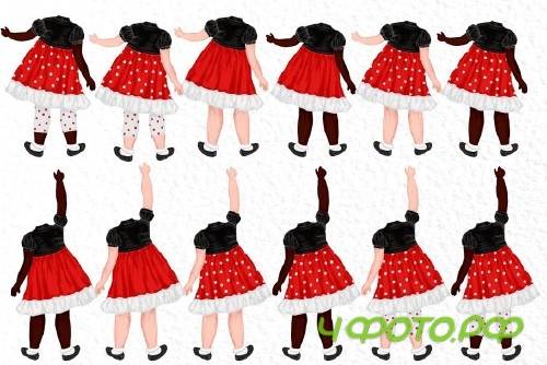 Cute Little girls Besties clipart - 4037538