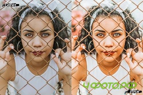 5 Summer Noon Mobile Lightroom Presets, warm orange preset  - 317984
