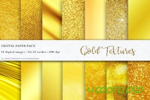 Gold Digital Paper, Gold Textures - 4050872