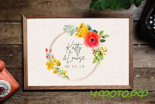 Watercolor Floral Wreaths Vol.3