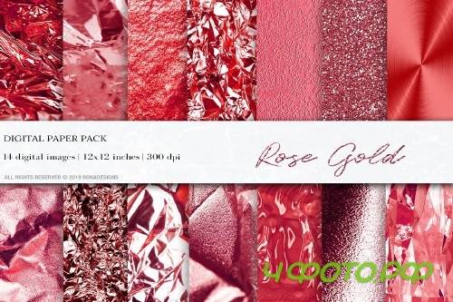 Rose Gold Digital Papers, Textures - 4059542