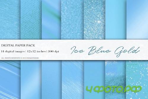 Ice Blue Digital Papers - 4062784
