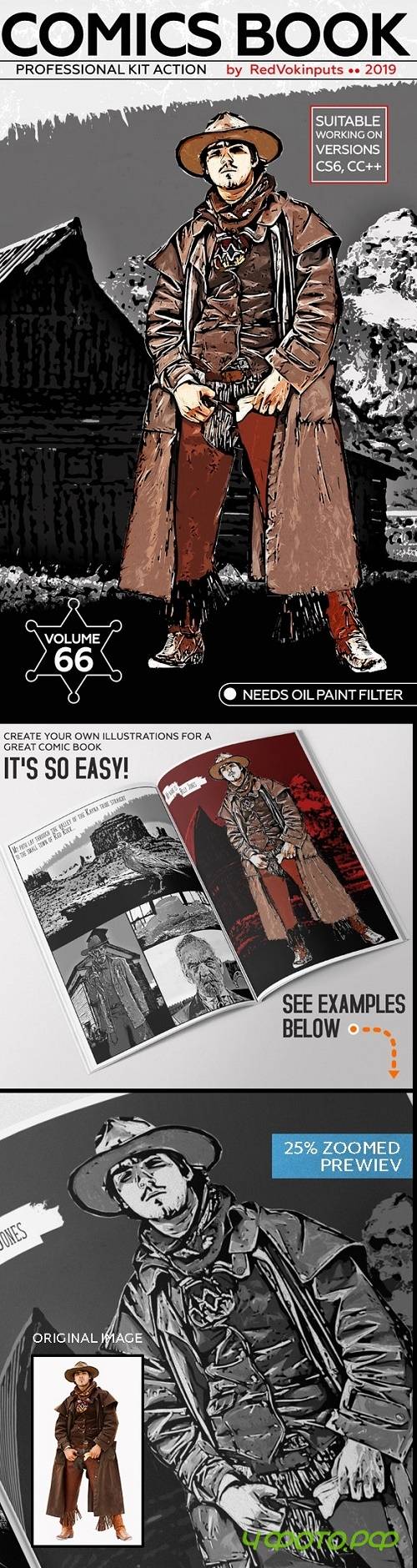 Comics Book Kit Photoshop Action 24261296