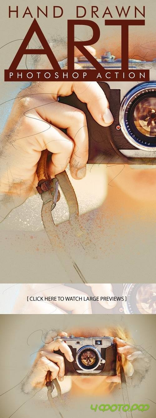 Hand Drawn Art Photoshop Action 20575115