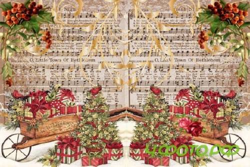 Vintage Christmas Journal Kit & Ephemera