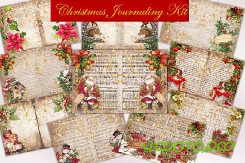 Vintage Christmas Journal Kit & Ephemera