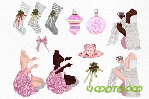 Christmas Girls Clipart, Fireplace - 4102343 Christmas Girls Clipart, Fireplace - 4102343