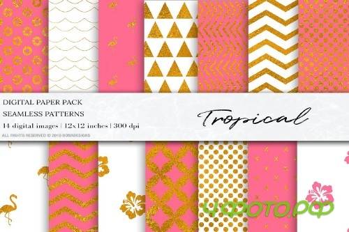 Gold Pink Seamless Patterns - 4095895 Gold Pink Seamless Patterns - 4095895