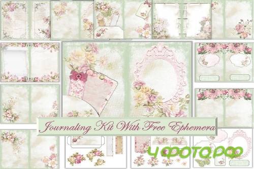 Printable Journal Kit. Shabby Chic Grunge with FREE Ephemera - 350597 Printable Journal Kit. Shabby Chic Grunge with FREE Ephemera - 350597