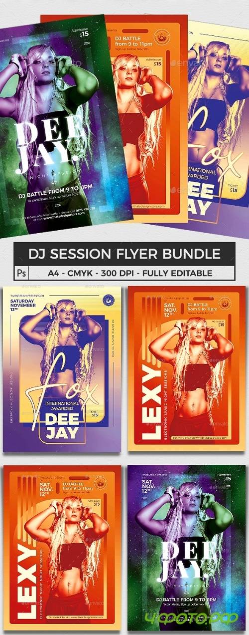 DJ Session Flyer Bundle V3 - 24577725 - 4090538 DJ Session Flyer Bundle V3 - 24577725 - 4090538